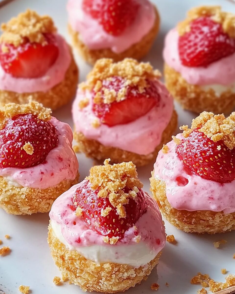 Strawberry Cheesecake Crunch Bites