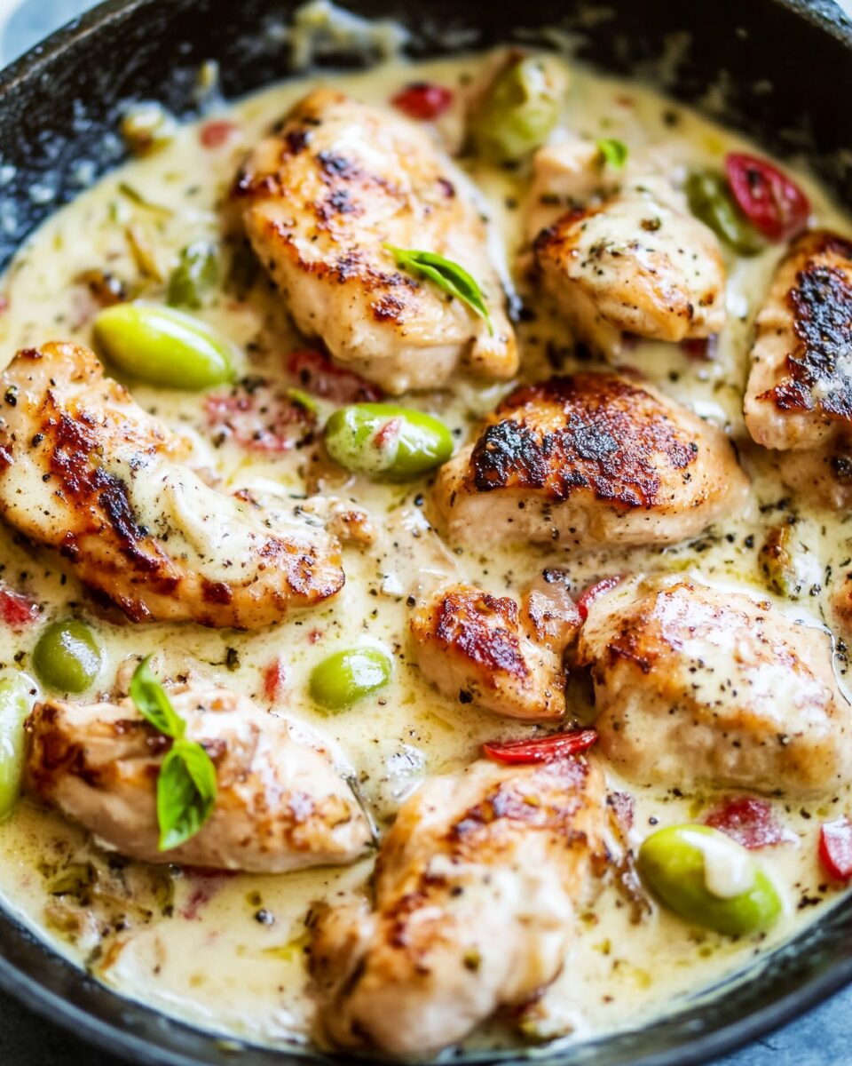 Creamy Pepperoncini Chicken Skillet