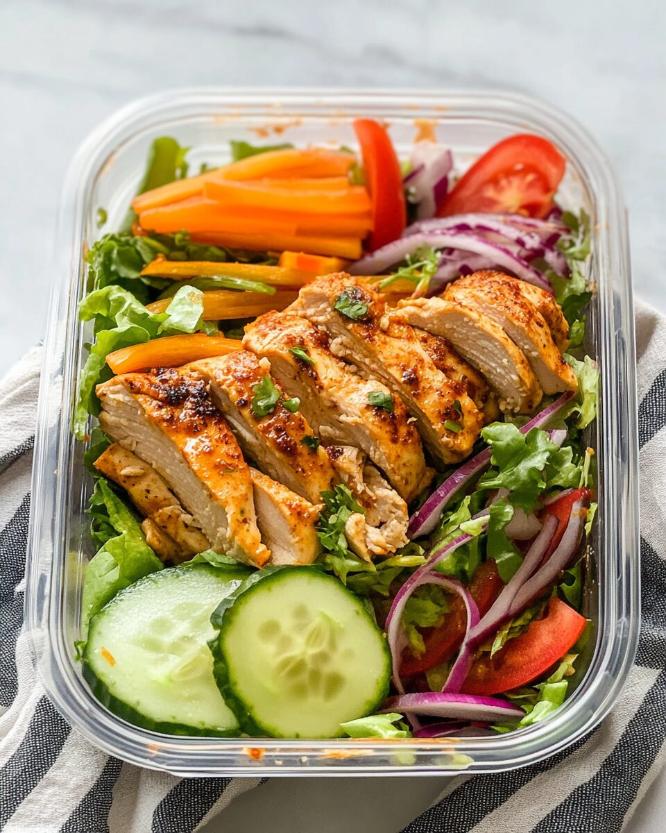 Chicken Shawarma Meal Prep Salad