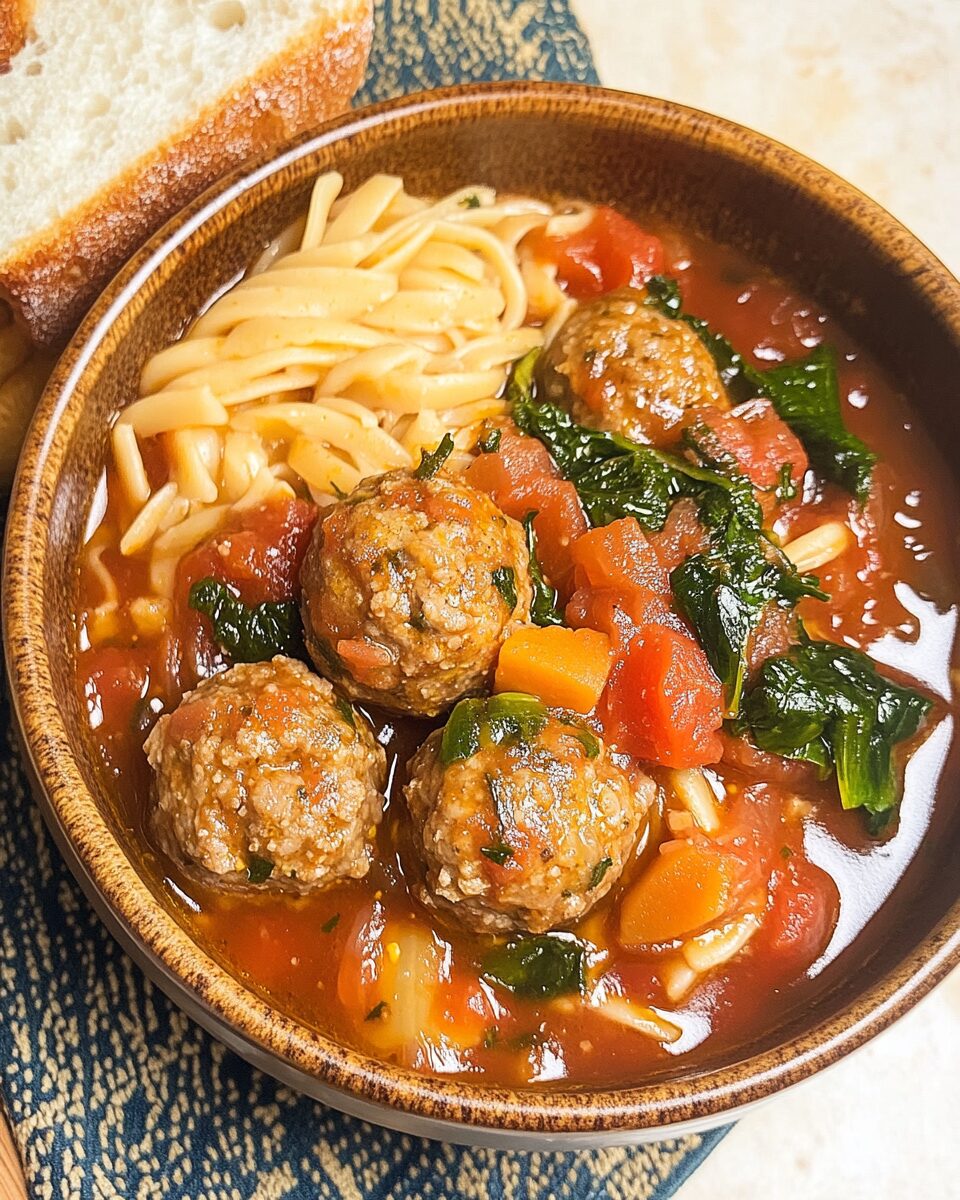 Crock Pot Italian Meatball Soup