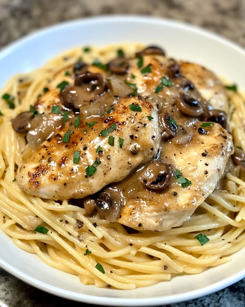 Creamy Chicken Marsala Pasta
