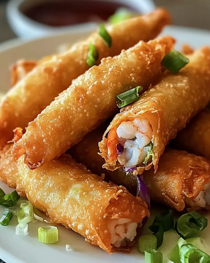 Crispy Shrimp and Cabbage Egg Rolls