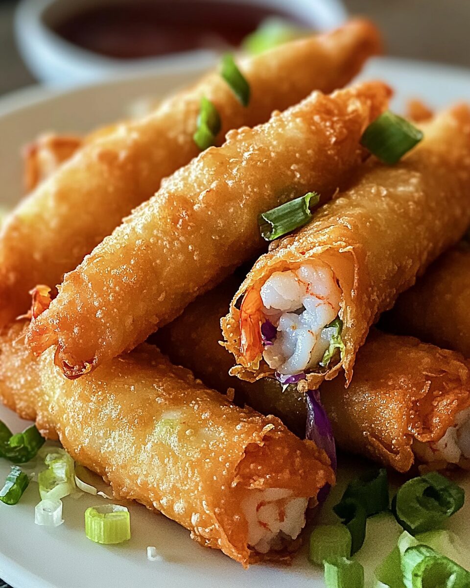 Crispy Shrimp and Cabbage Egg Rolls