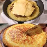 Cheesy Beef & Potato Skillet Pie
