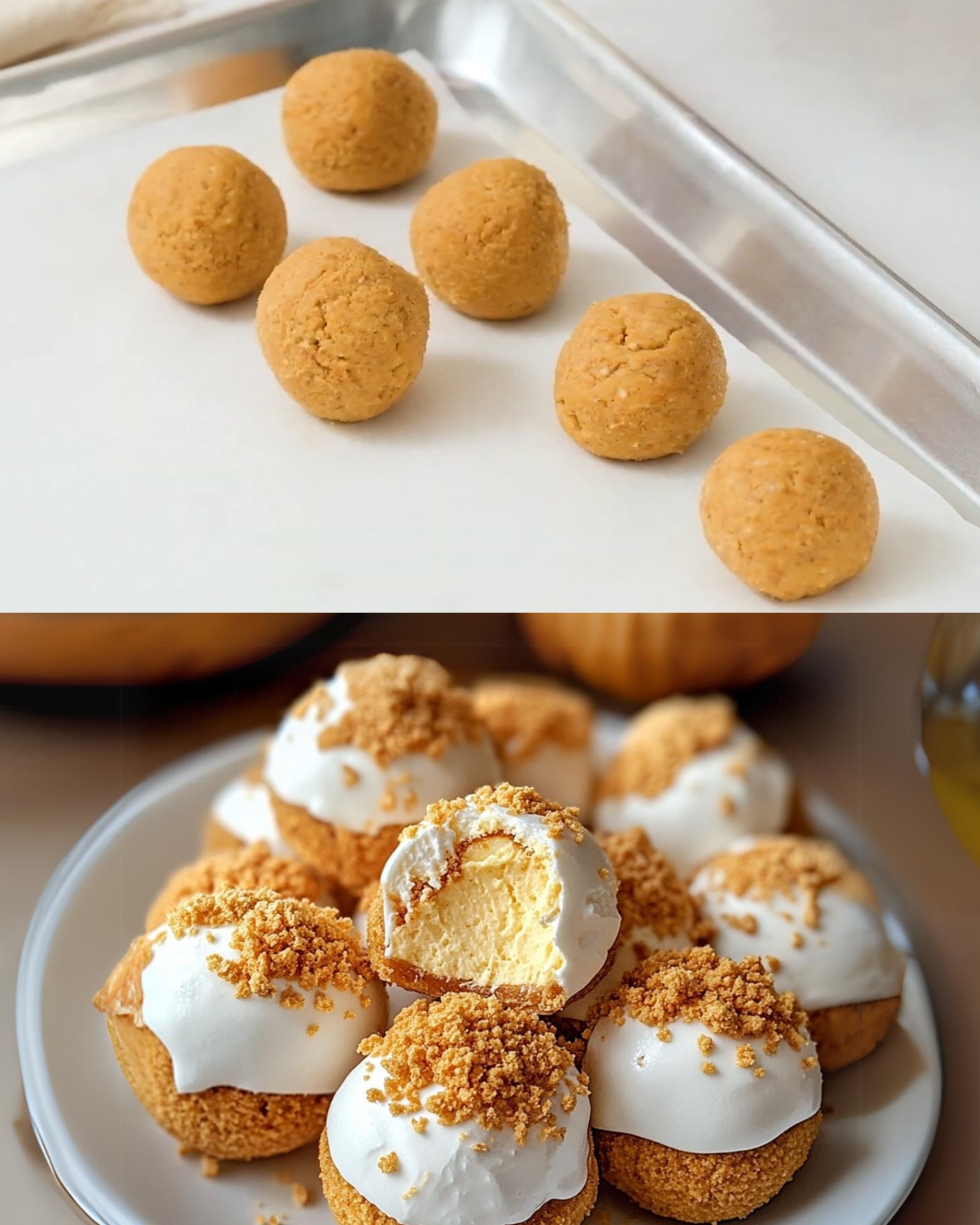 Pumpkin Spice Cheesecake Bites