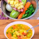 Hearty Spiced Vegetable Soup with Crispy Croutons