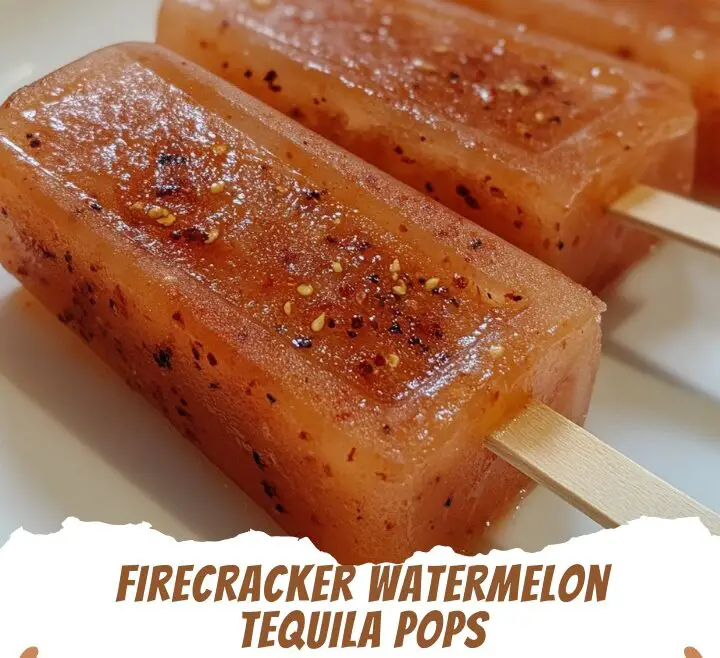 Firecracker Watermelon Tequila Pops
