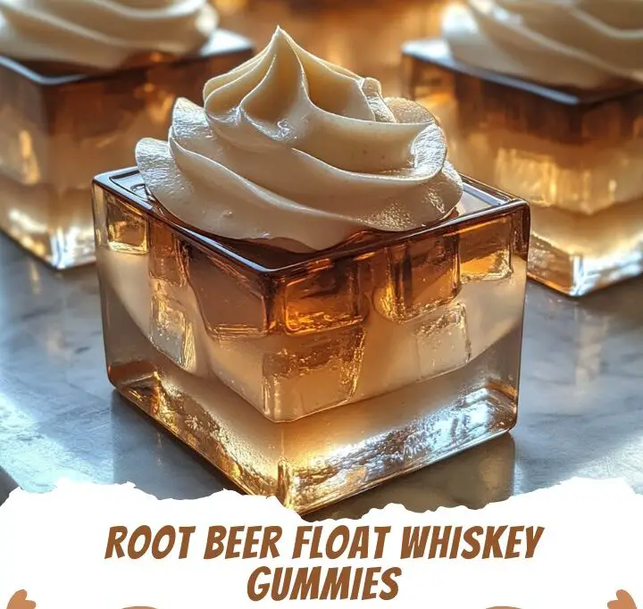 Root Beer Float Whiskey Gummies