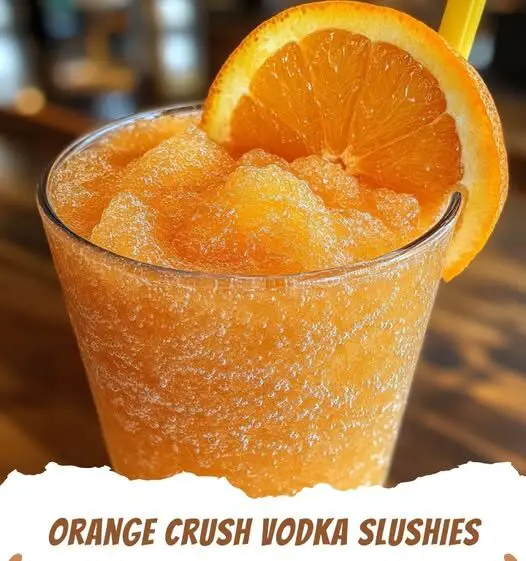 Orange Crush Vodka Slushies