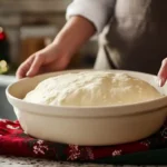 All-purpose master dough recipe transformed into dinner rolls, pizza, and cinnamon bun