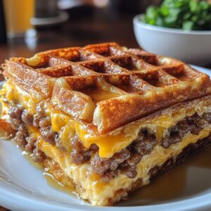 Sausage & Maple Waffle Bake The Ultimate Sweet-Savory Breakfast