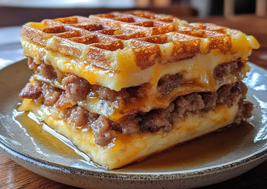 Sausage & Maple Waffle Bake picture