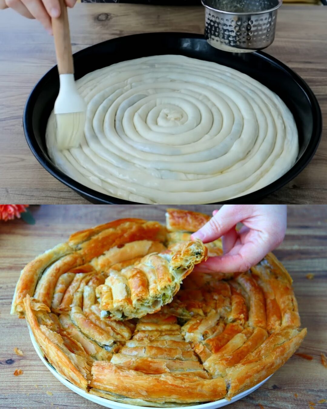 Crispy Layered Green Onion Rolls
