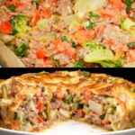 Hearty Home-Style Vegetable & Meat Casserole Bake