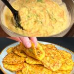 Cabbage & Kefir Savory Pancake Bake with Creamy Dill Sauce