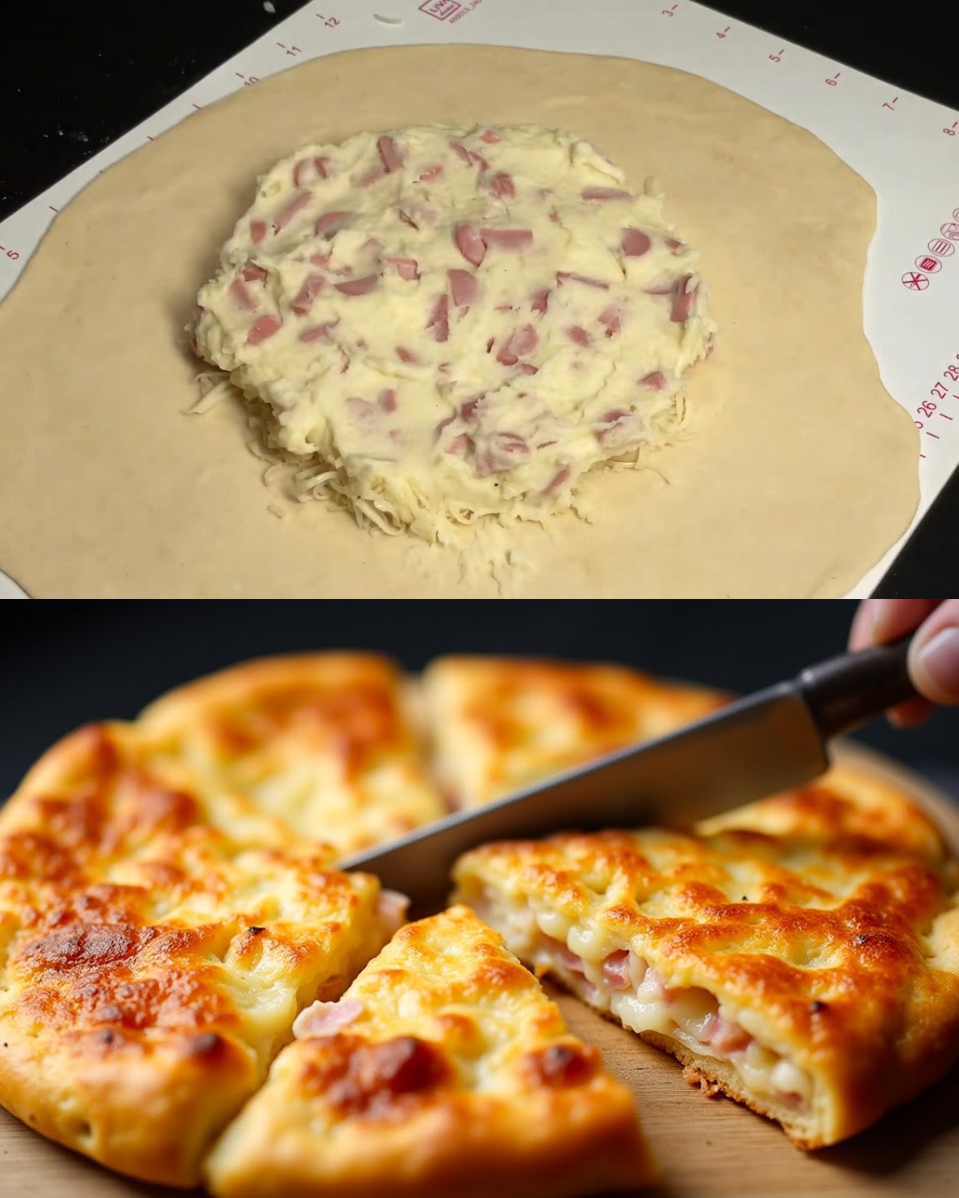 Mashed Potato, Cheese, and Ham Pie