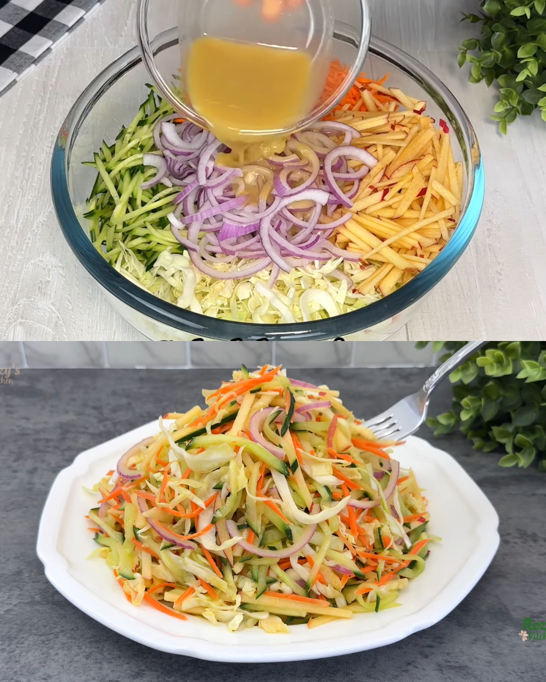 Crisp Apple and Garden Vegetable Salad