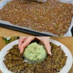 Seed Crackers with Avocado Ricotta Spread