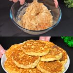 Fluffy Apple Yogurt Oat Pancakes