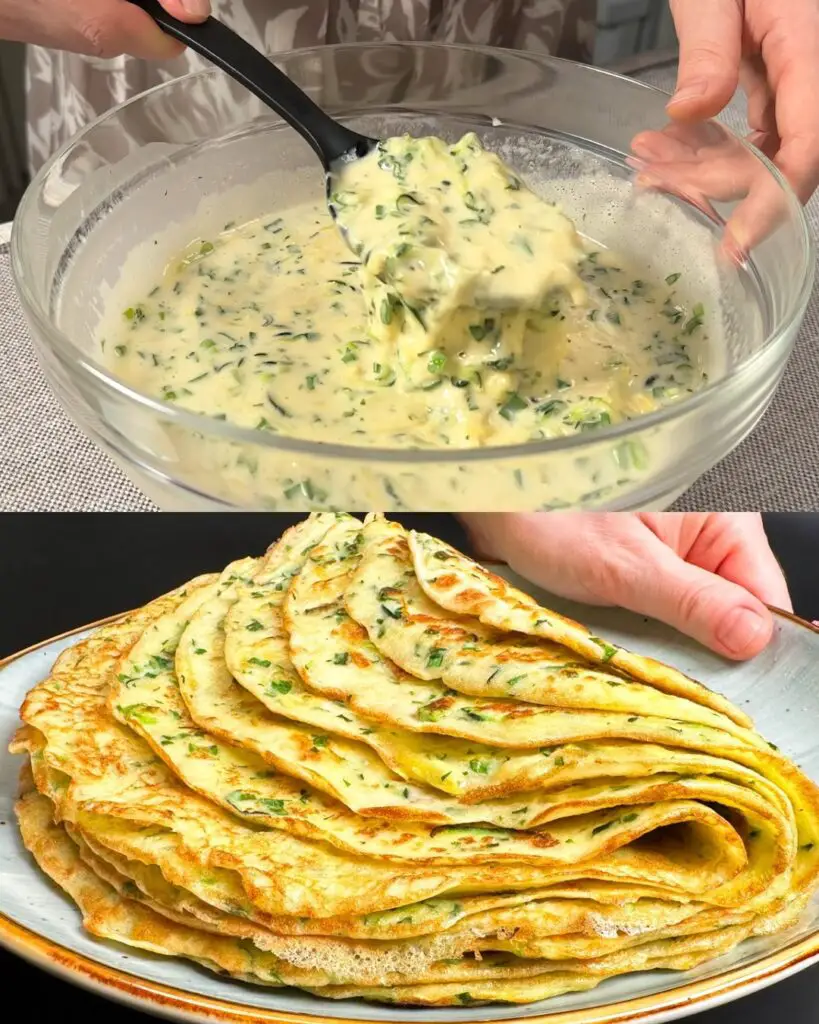 Zucchini & Potato Pancakes with Creamy Cucumber-Dill Sauce