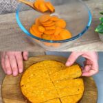 Baked Carrot-Oat Custard with Cottage Cheese