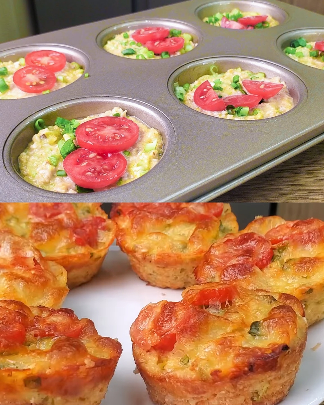 Savory Zucchini & Oatmeal Breakfast Muffin
