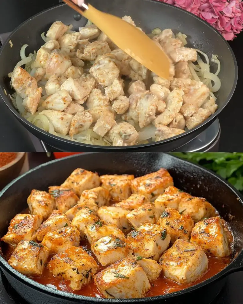 Oven-Roasted Paprika Potatoes & Pan-Seared Chicken