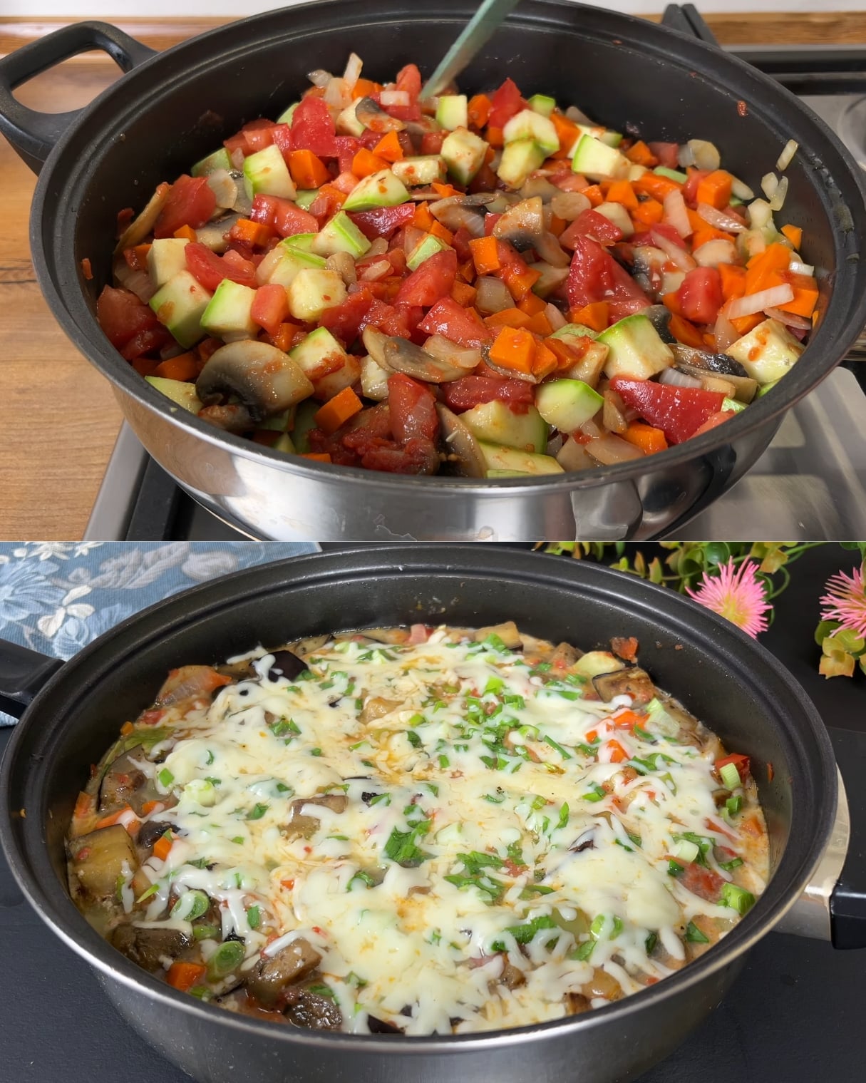Rustic Vegetable Terrine with Egg & Cheese