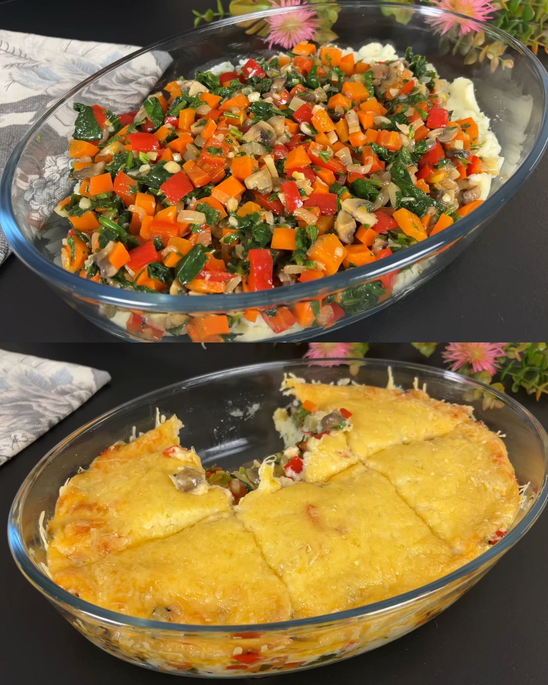 Loaded Vegetable & Cheese Bake