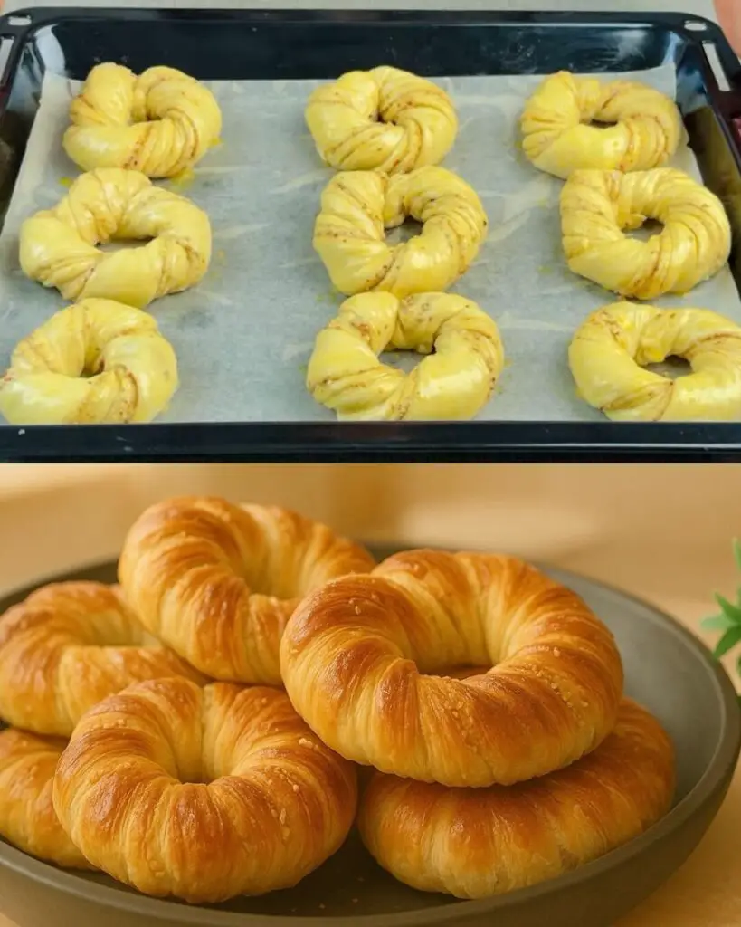 Almond Layered Yeast Bread Buns