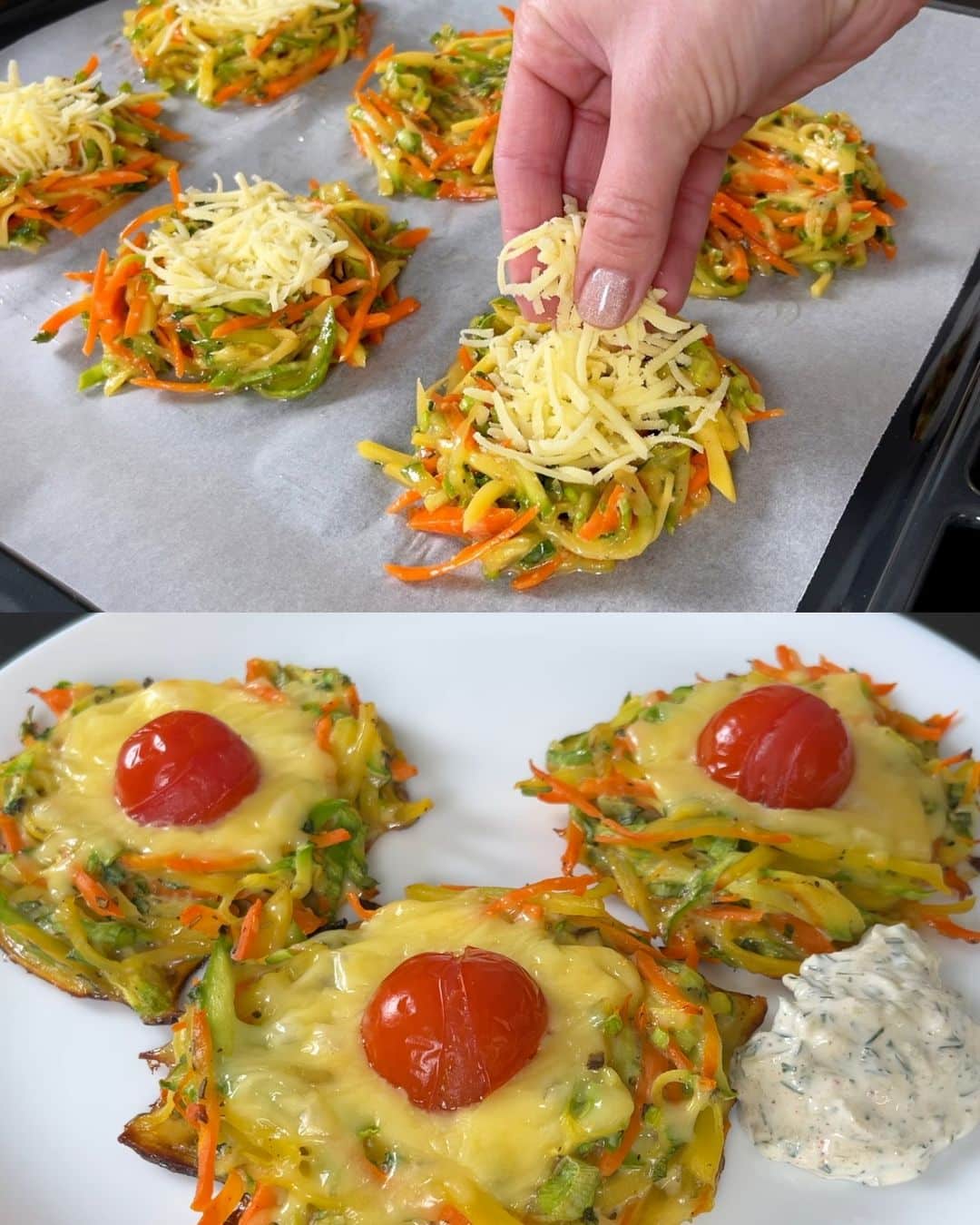 Zucchini, Potato & Carrot Fritters Bake