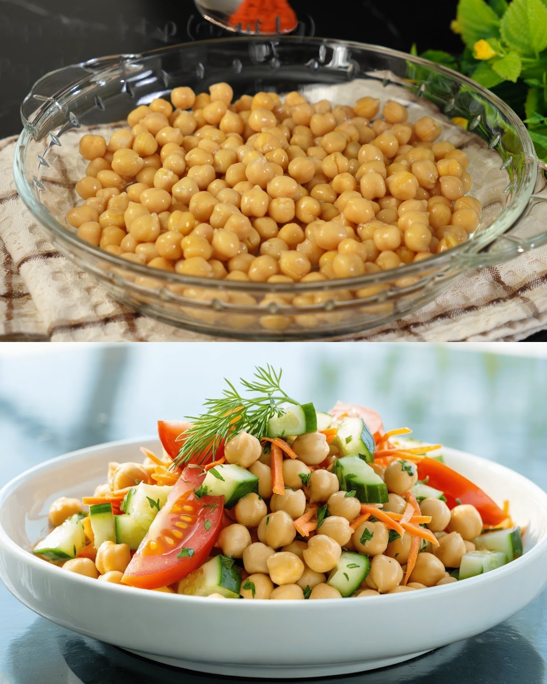 Spiced Chickpea & Fresh Vegetable Salad