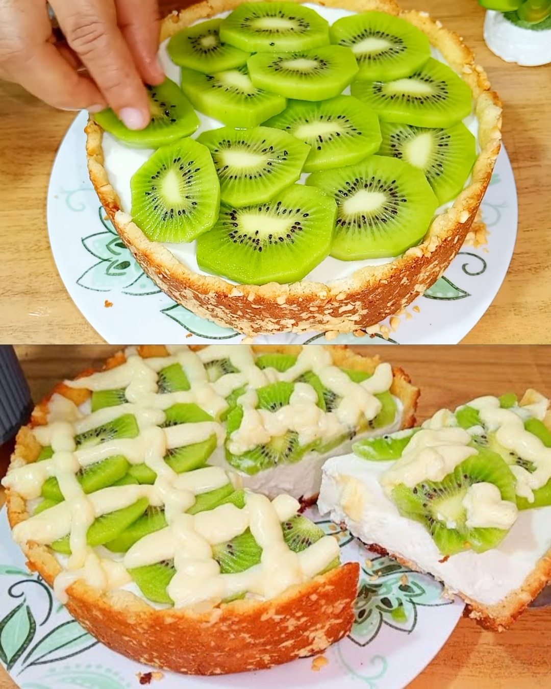Kiwi Almond Yogurt Tart