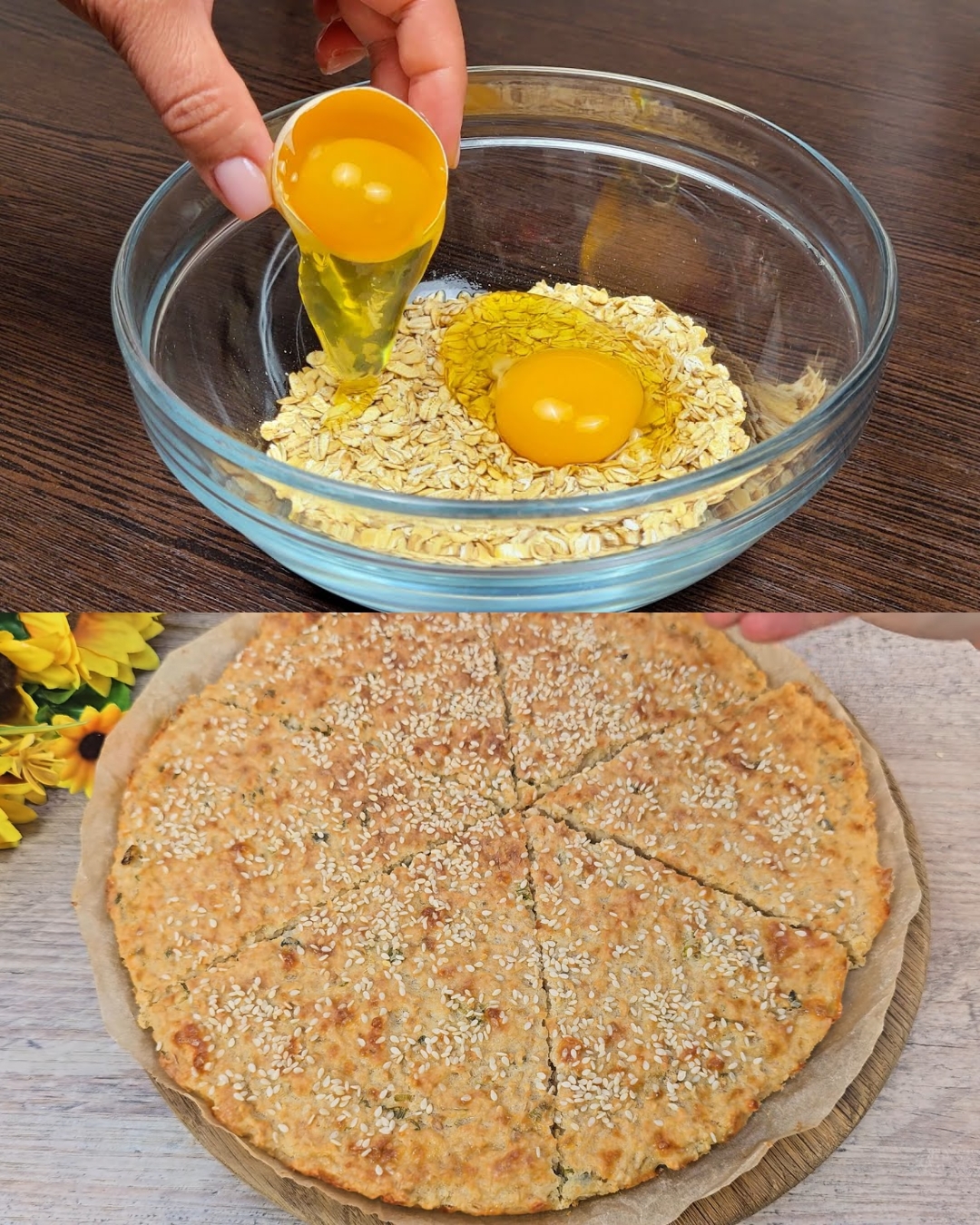 Savory Baked Oat & Cottage Cheese Squares
