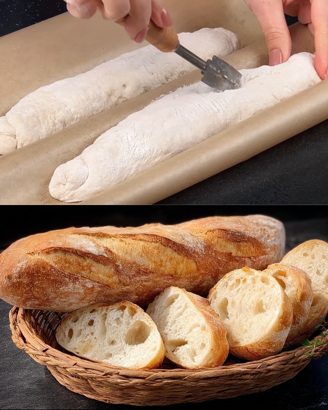 Rustic Twice-Risen Artisan Wheat Loaves