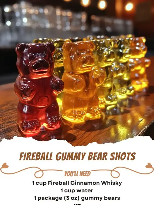 Spicy, Sweet, and Absolutely Addictive Fireball Gummy Bear Shots