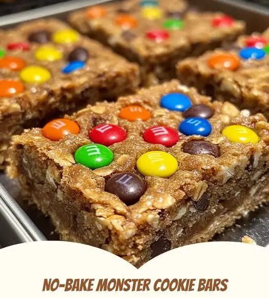 No-Bake Monster Cookie Bars
