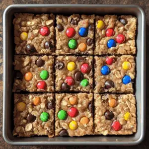 No-Bake Monster Cookie Bars