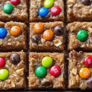 No-Bake Monster Cookie Bars