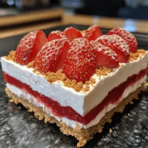 No Bake Easy Strawberry Delight
