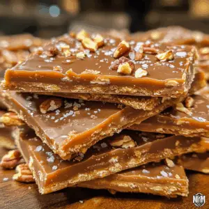 No-Bake Caramel Saltine Crunch Toffee