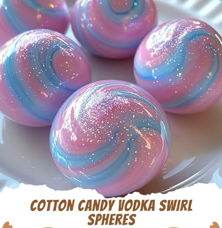 Cotton Candy Vodka Swirl Spheres picture
