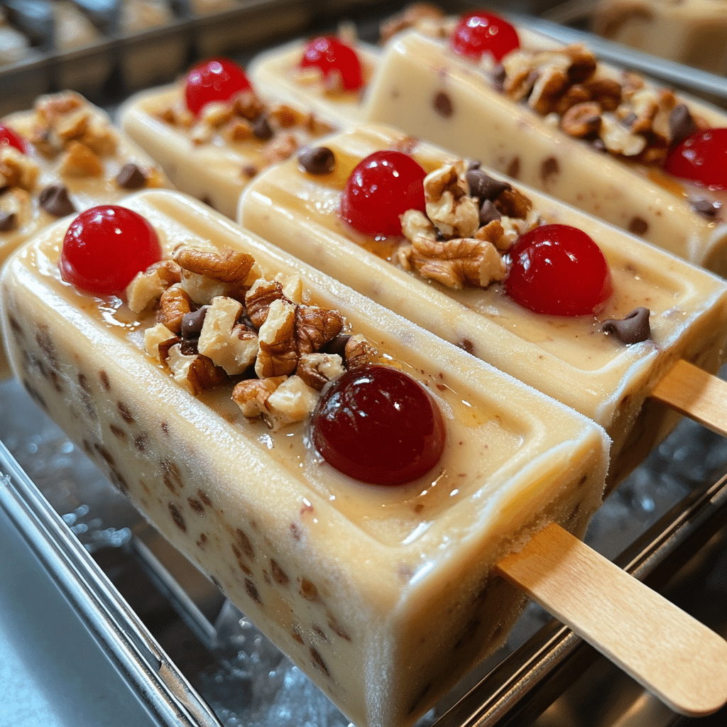 Banana Split Rum Swirl Pops: The Adult Ice Cream Truck Fantasy