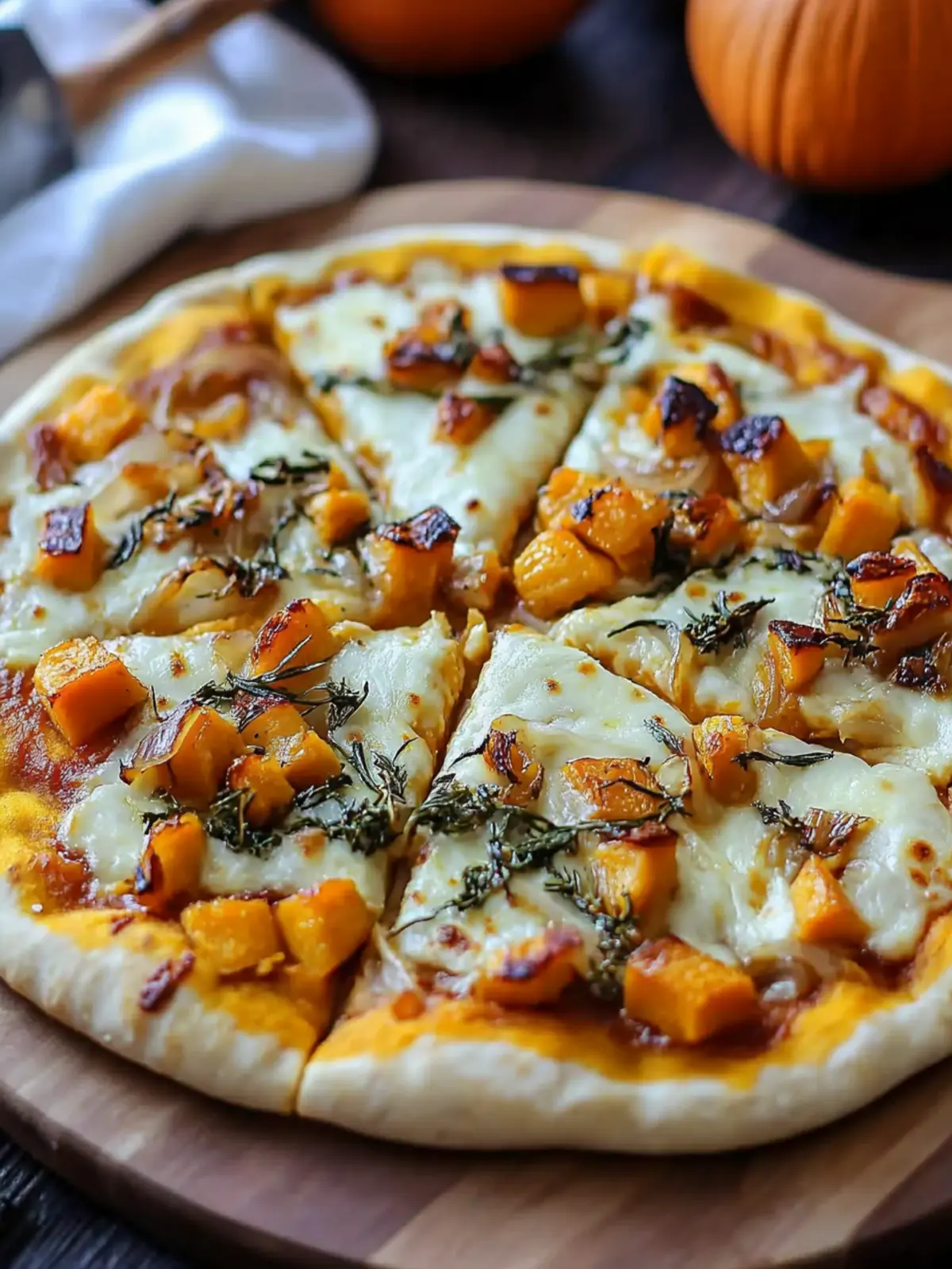 Savory Pumpkin Pizza with Havarti and Caramelized Onions Delight 3 Savory Pumpkin Pizza with Havarti and Caramelized Onions