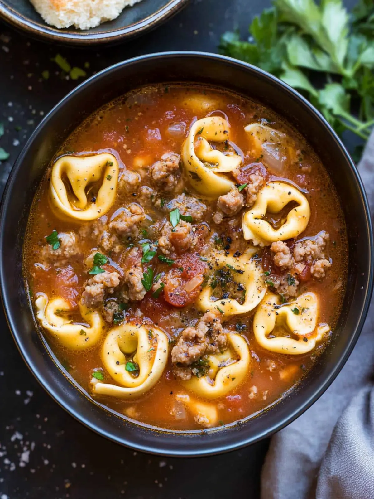 Tortellini Soup With Sausage