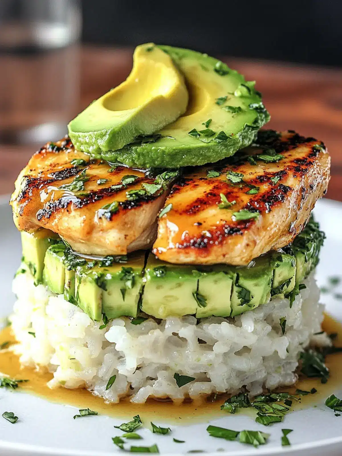 Delicious Honey Lime Chicken & Avocado Rice Stack Recipe 5 Honey Lime Chicken & Avocado Rice Stack