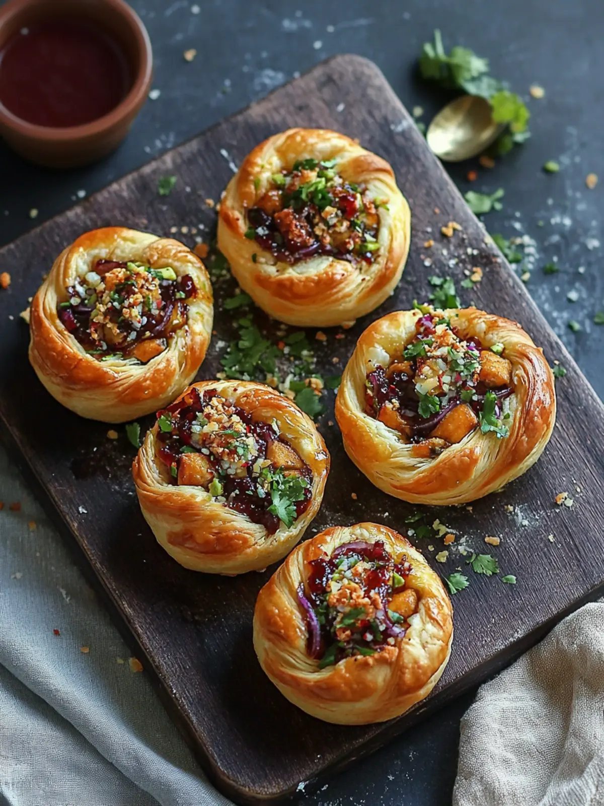 Dabeli Puff Pastry Swirl: A Flavorful Twist on Appetizers 3 Dabeli Puff Pastry Swirl