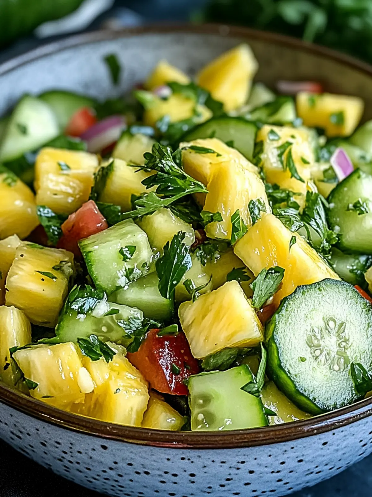 Pineapple Cucumber Salad