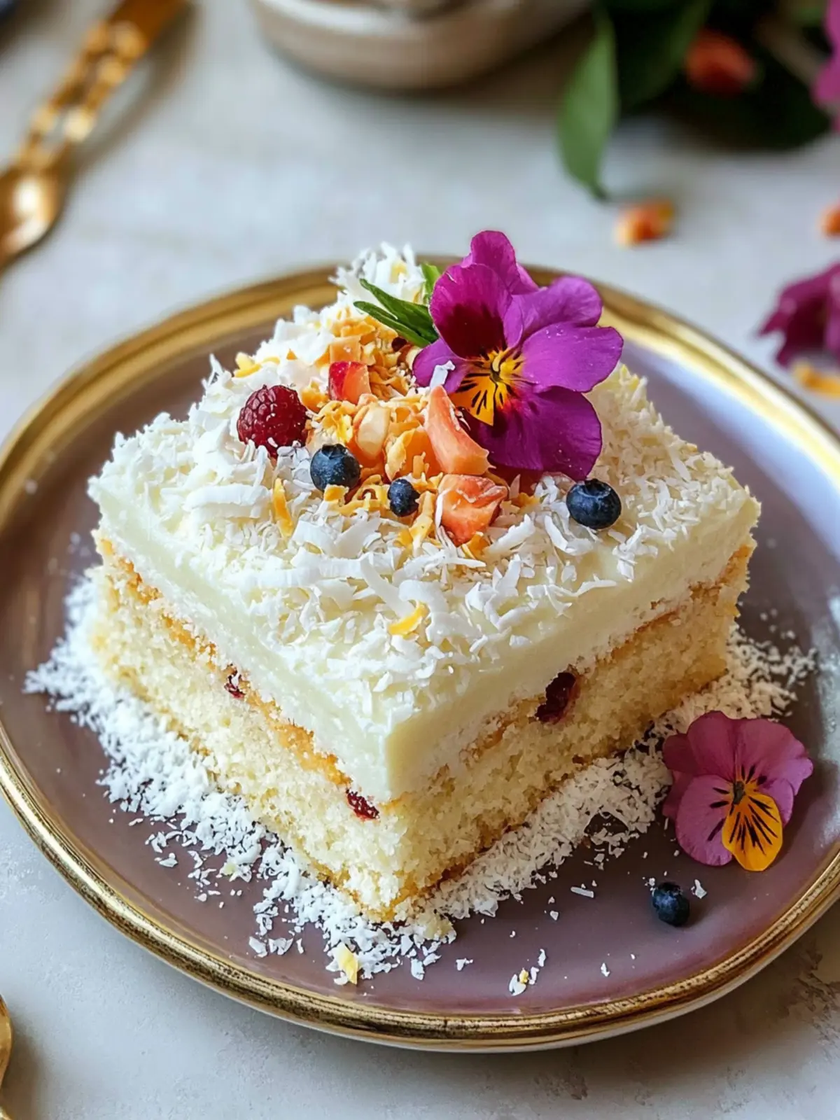 Coconut Kalakand Cake with Strawberries: A Sweet Twist 4 Coconut Kalakand Cake