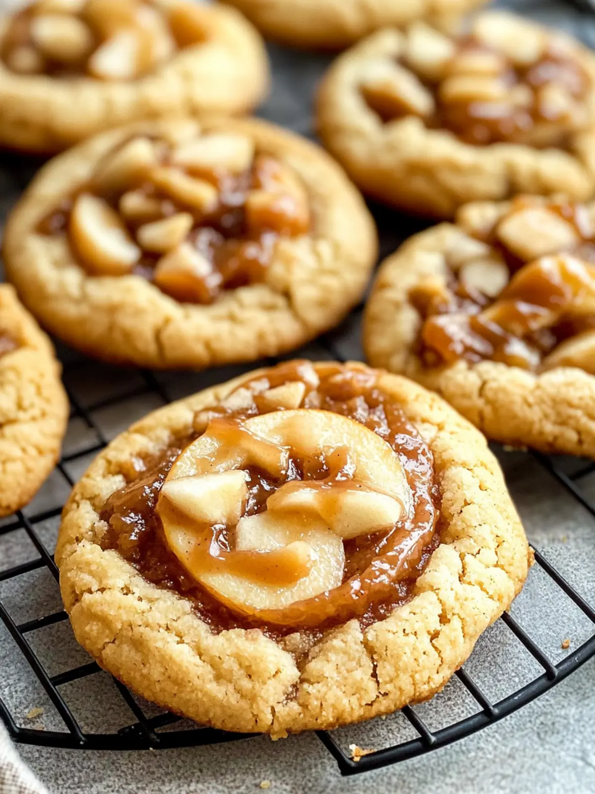 Soft Apple Pie Cookies with Caramel for Cozy Evenings 2 Soft Apple Pie Cookies
